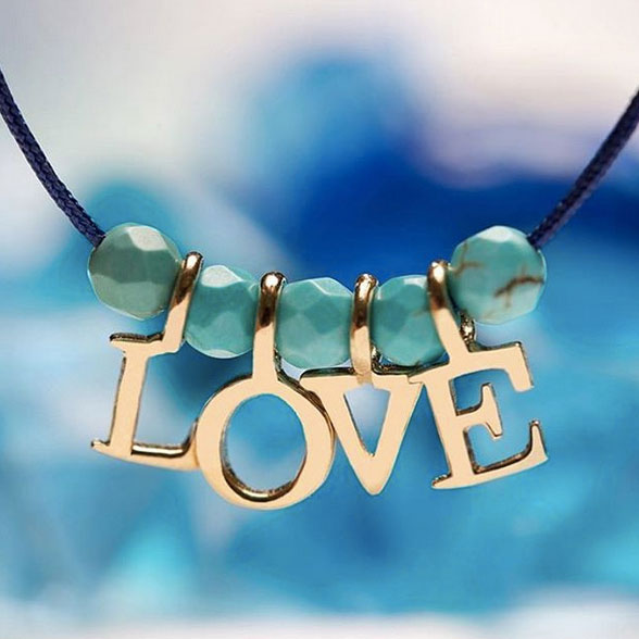دستبند طلا پسرانه ‘love’