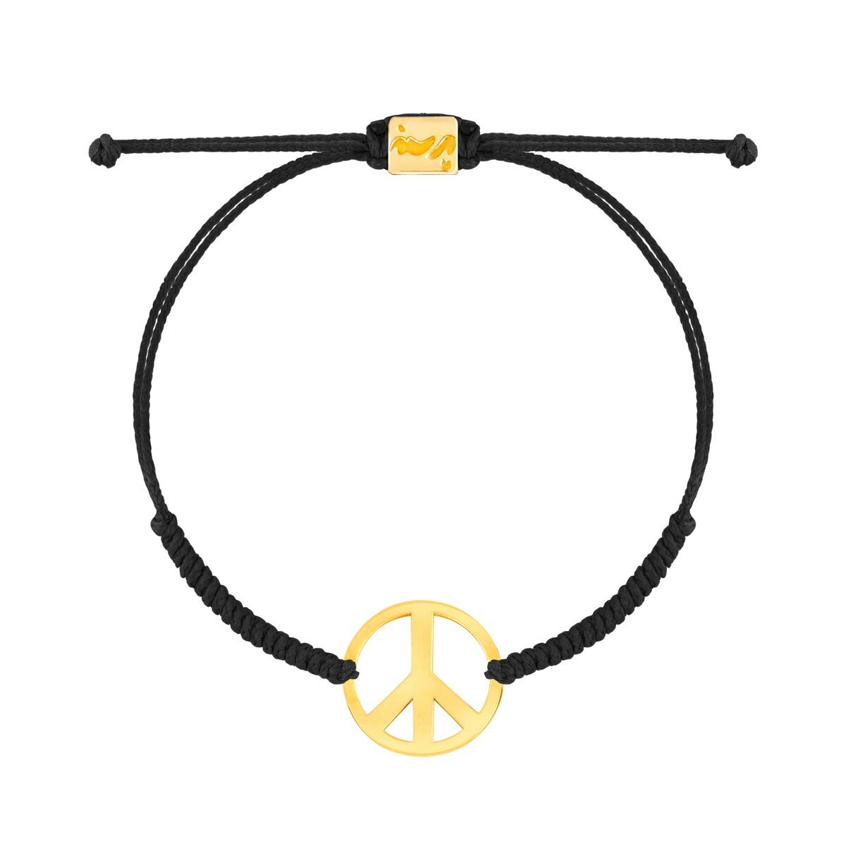 دستبند طلا بافت PEACE