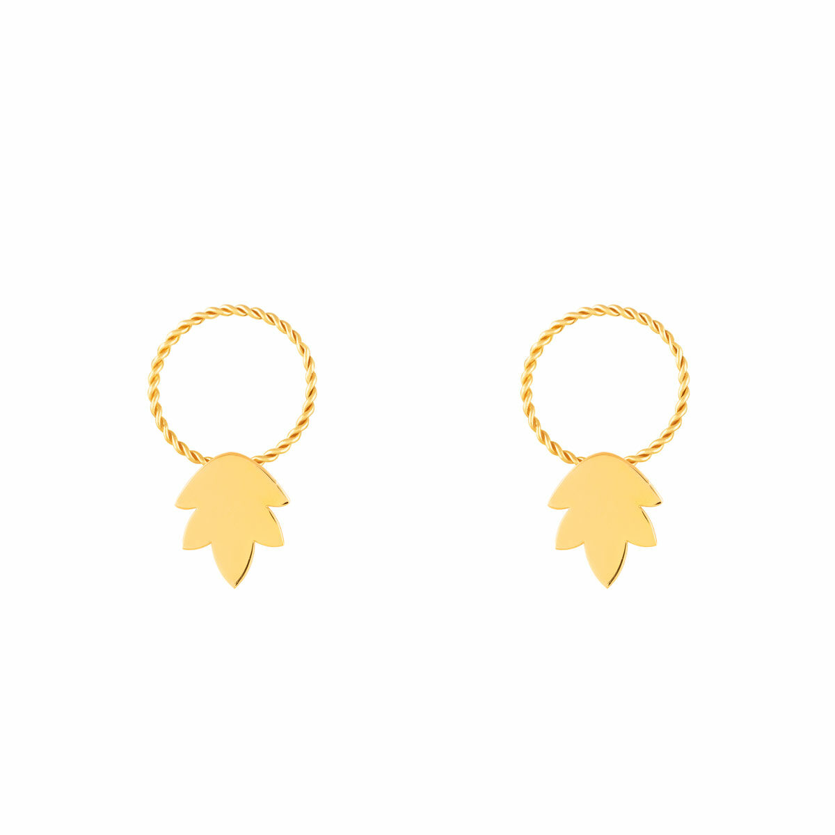 گوشواره طلا برگ ایشتار