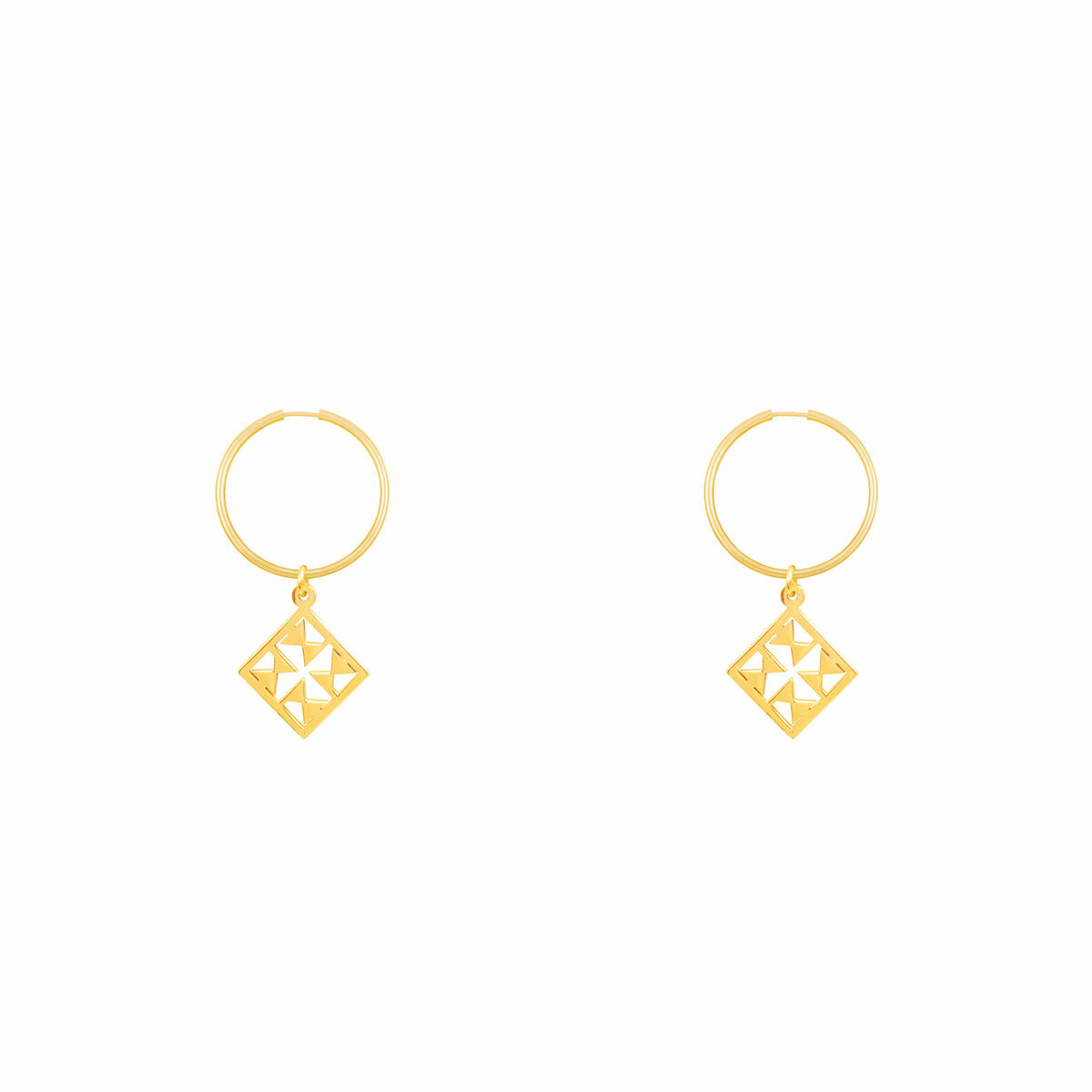گوشواره طلا حلقه ای نورا پرسته