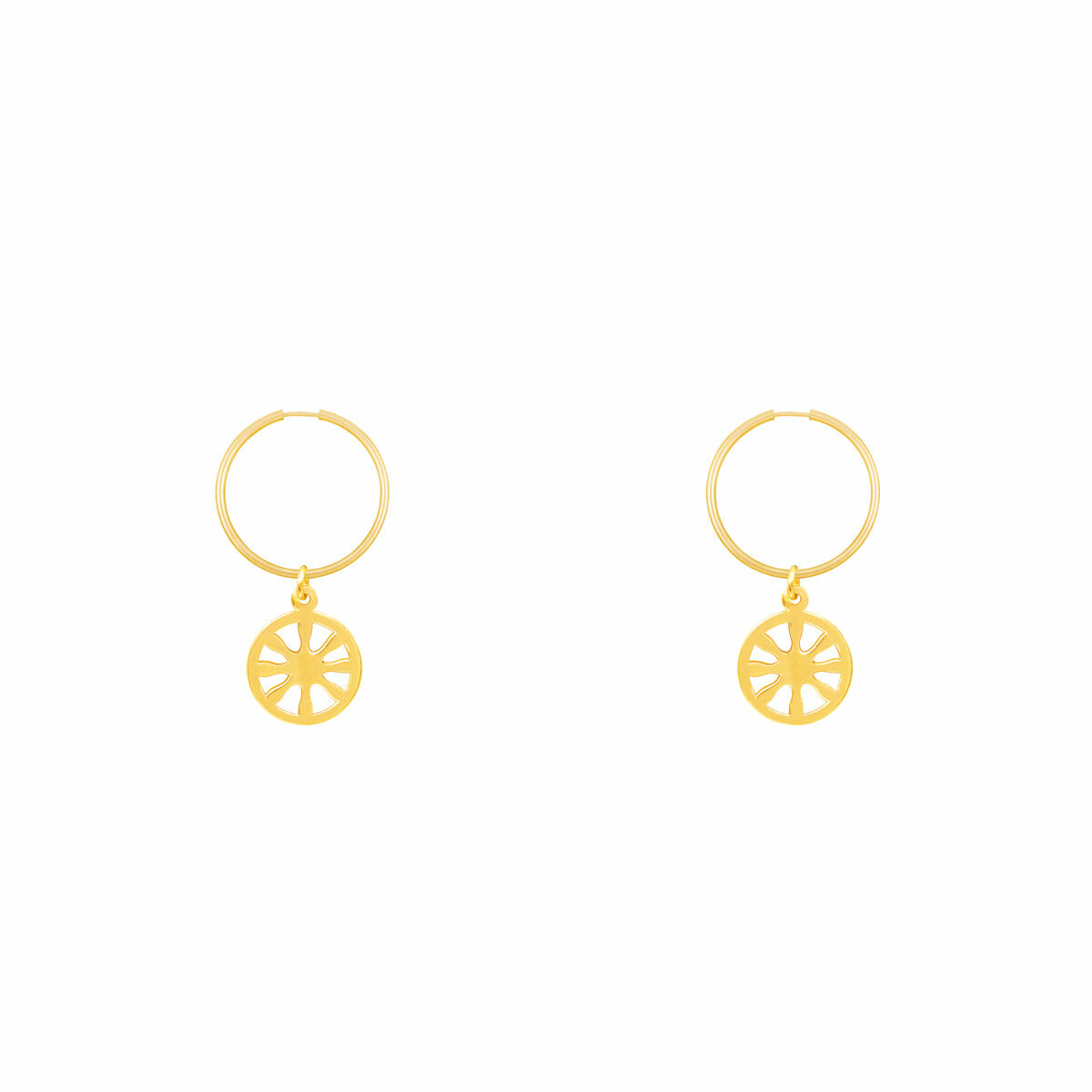 گوشواره طلا حلقه ای شمس پرسته
