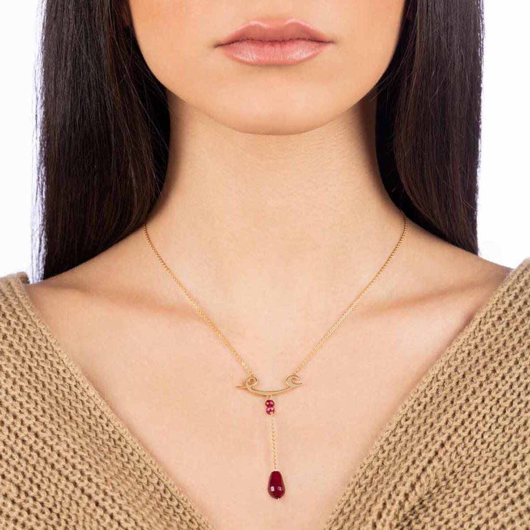 گردنبند طلا عشق و اشک