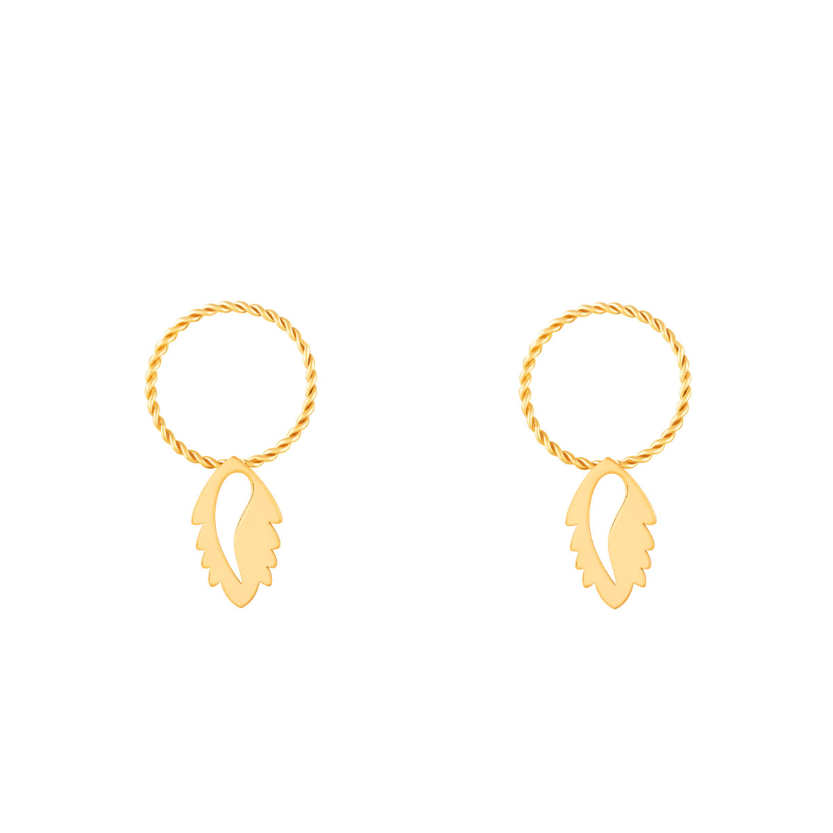 گوشواره طلا برگ آلاریا ایشتار