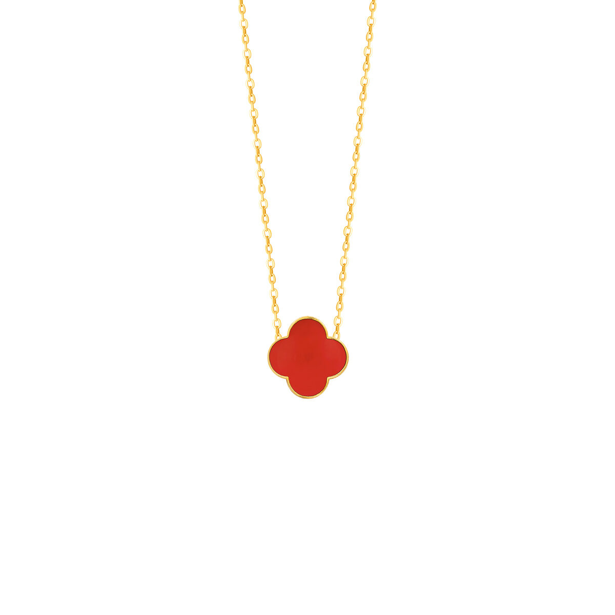 گردنبد طلا VanCleef قرمز