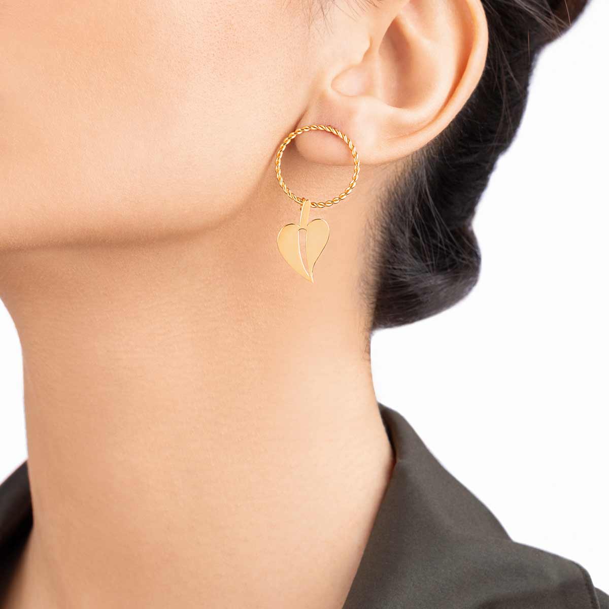 گوشواره طلا برگ فیلوم (صلح) ایشتار بزرگ