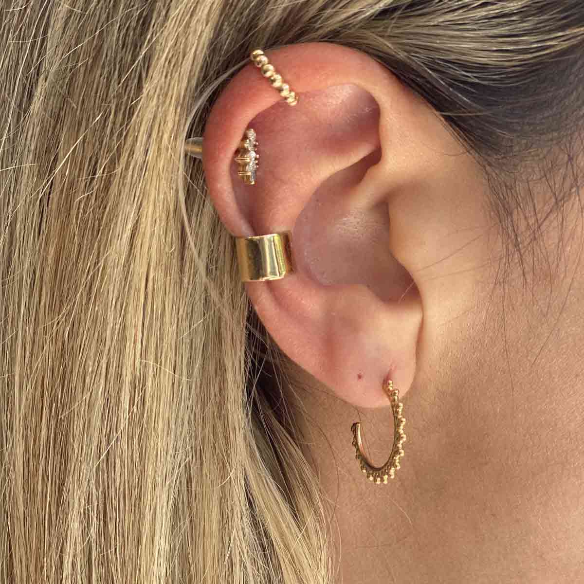 ایر کاف ''ear cuff" طلا تارلا