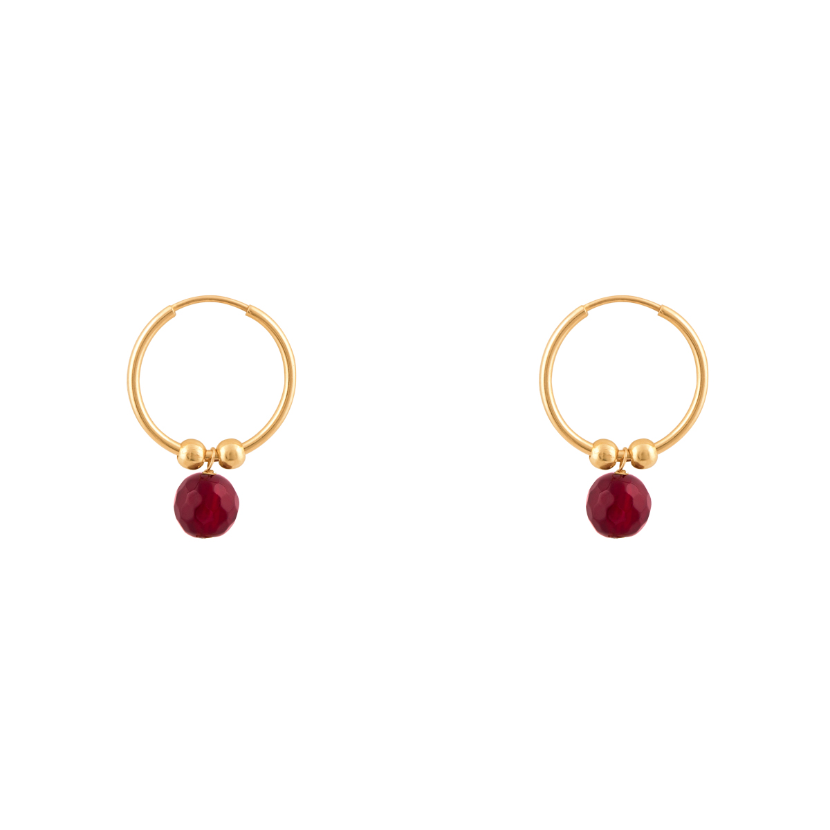 گوشواره طلا حلقه‌ای پینار