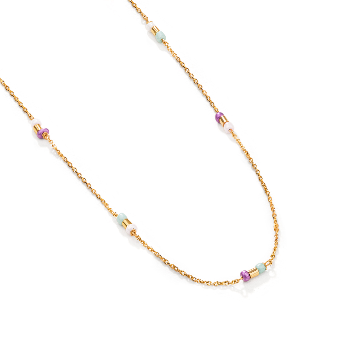 گردنبند طلا منجوقی سلنا