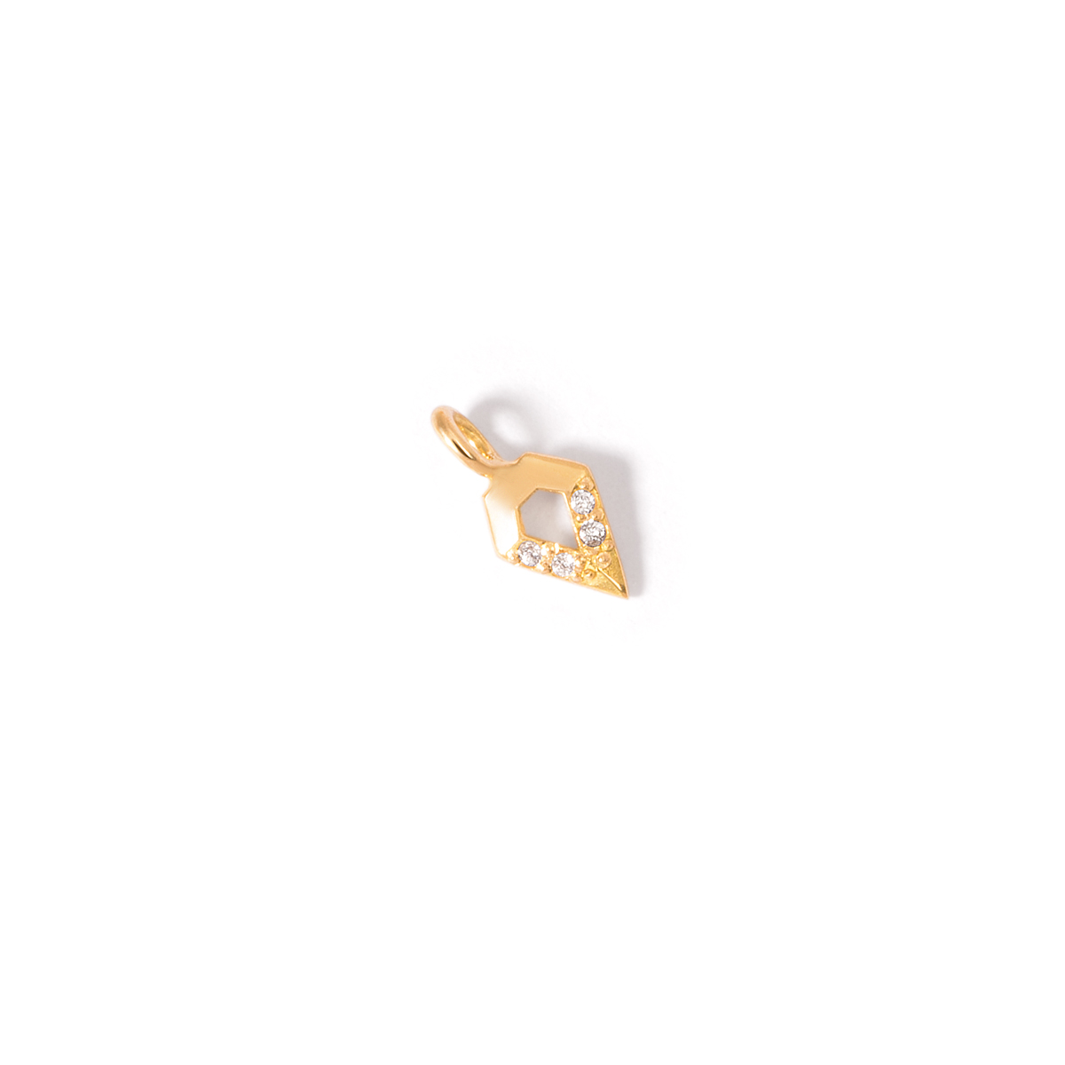 Gold spear pendant g