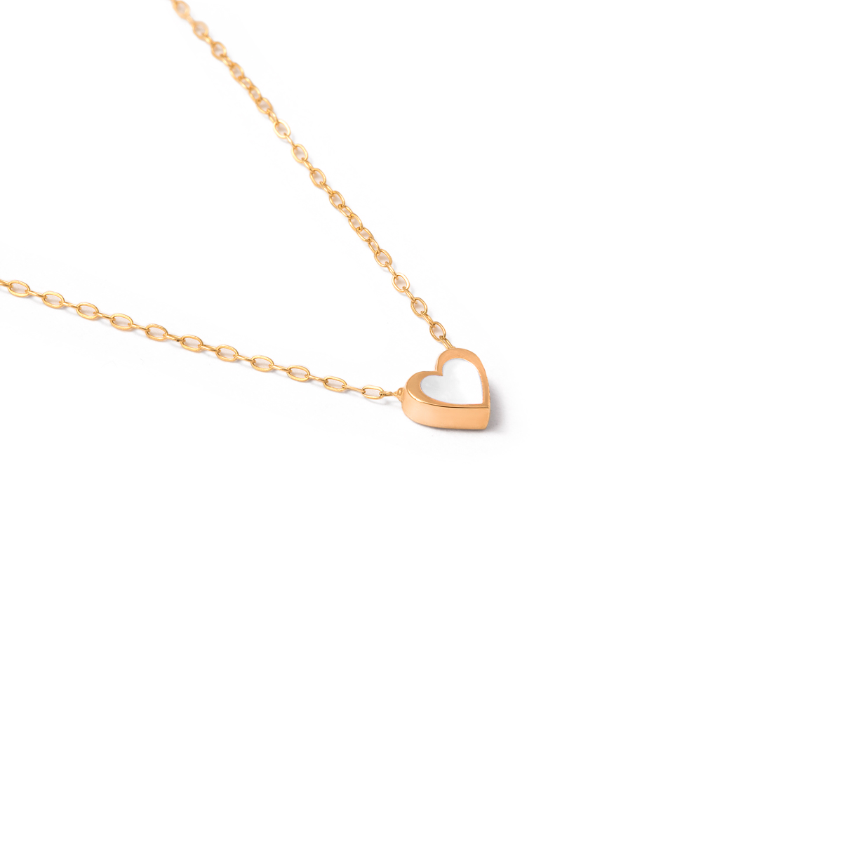 White Delvin gold necklace g