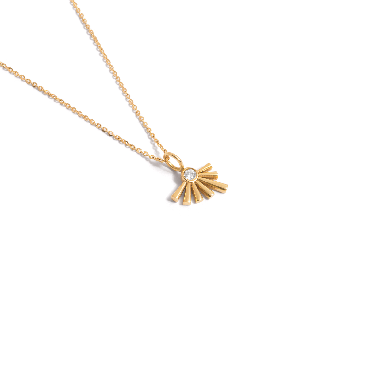 Burning gold necklace g