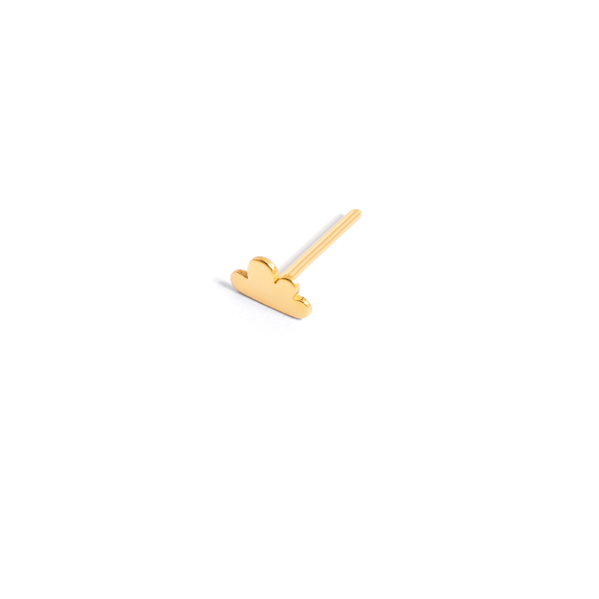 Cloud gold single earring g