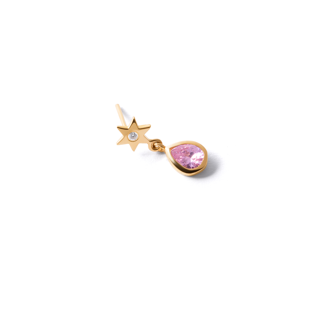Kanis star gold single earring g