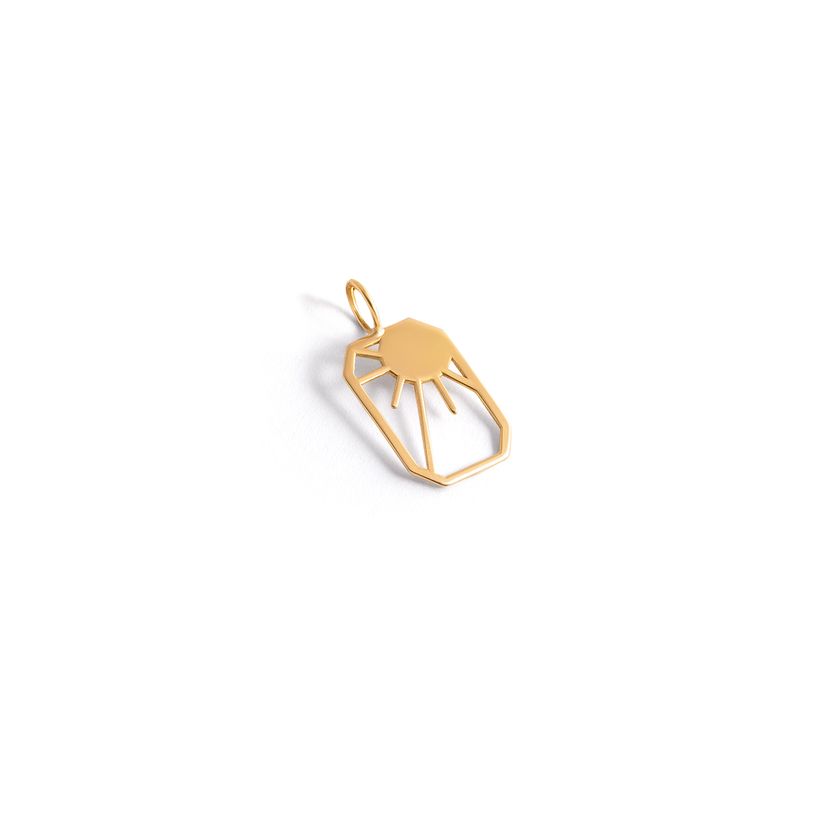 Sun frame gold pendant G