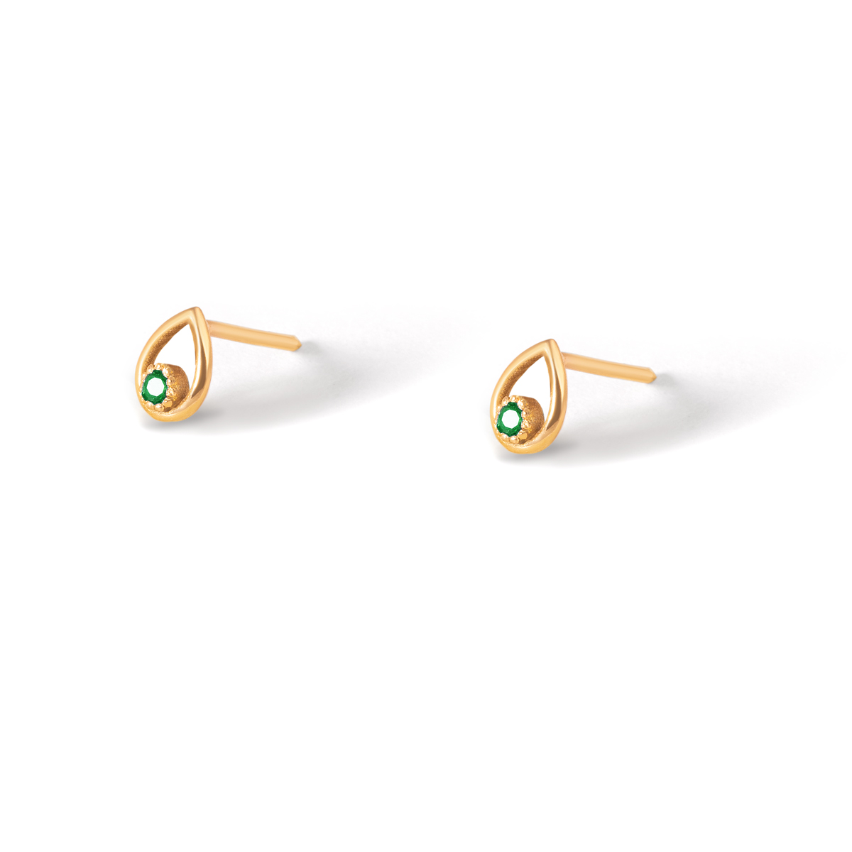 Gold earrings with precious tears g