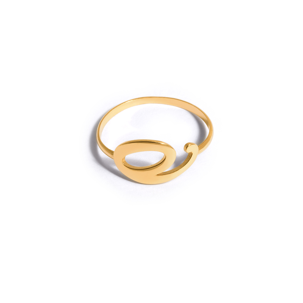 Gold ring number six g