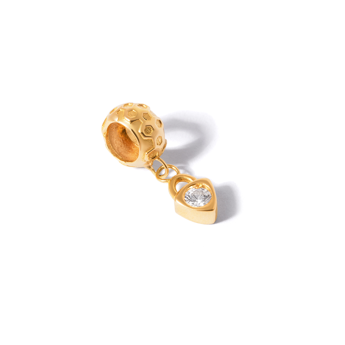 Pandora gold heart pendant G