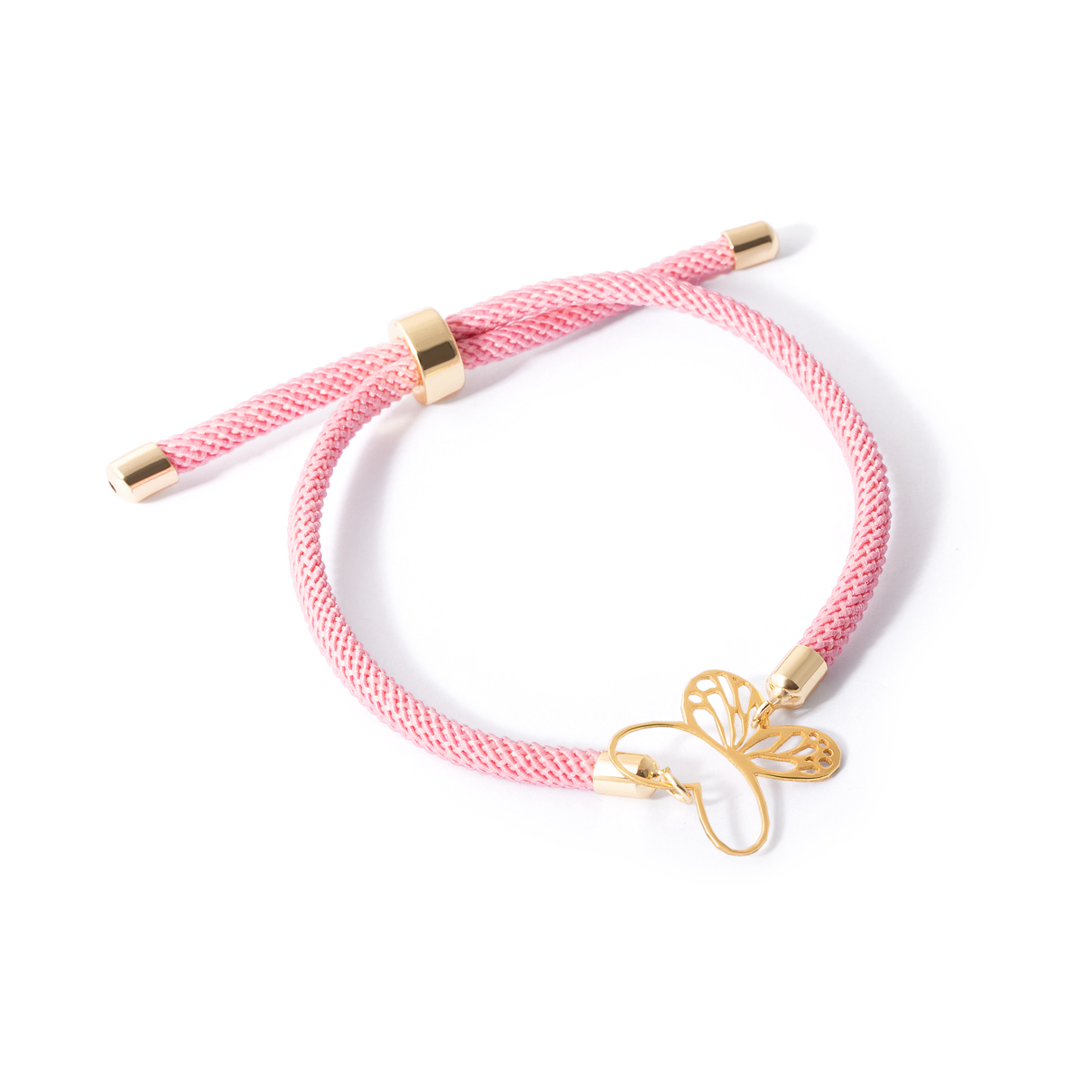 Paprika butterfly woven gold bracelet g