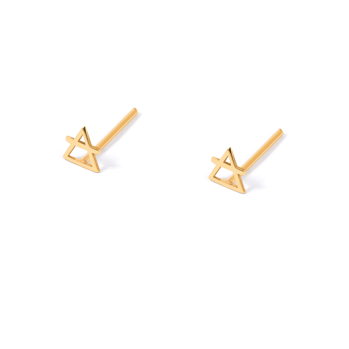 Earth element gold earringsg