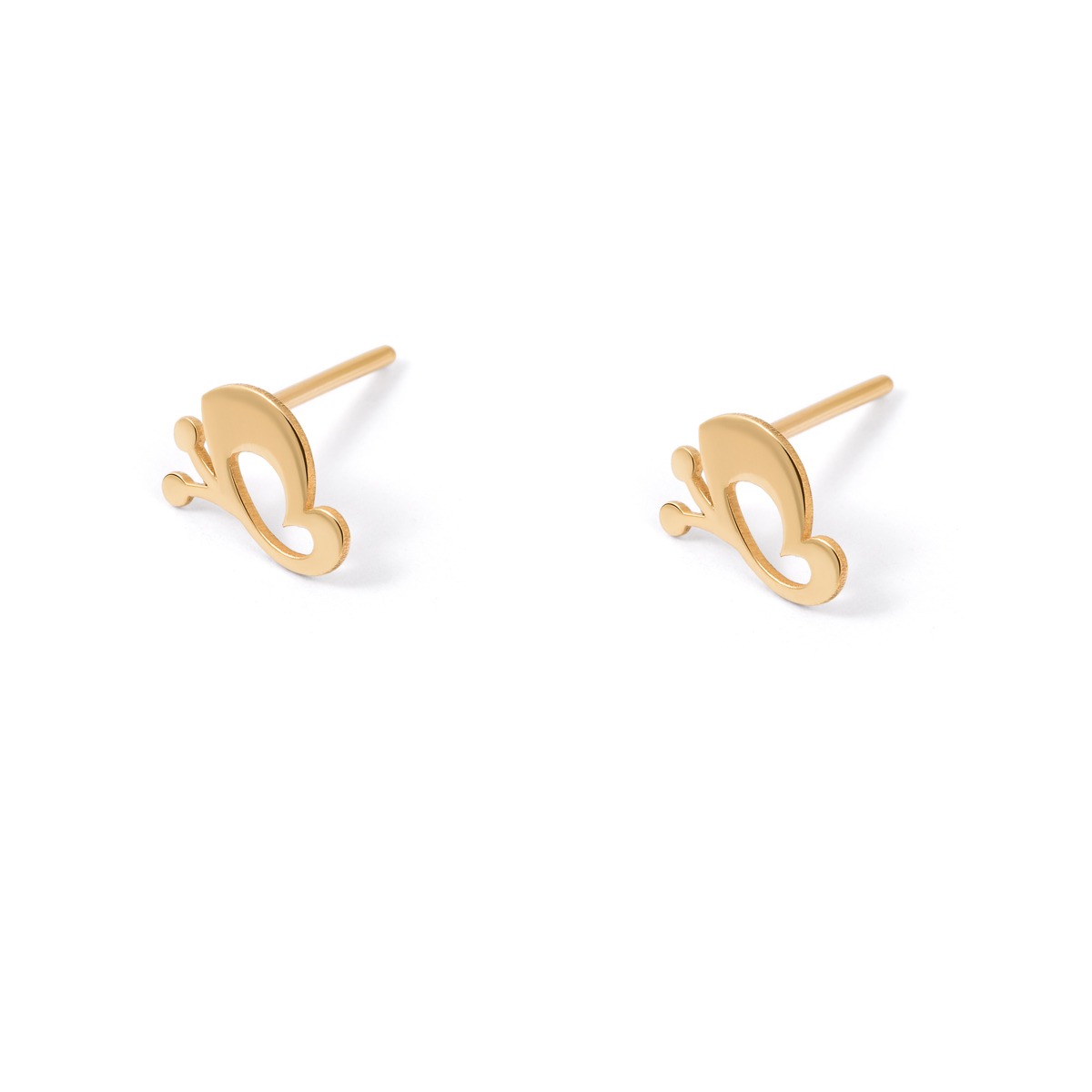 Phantom butterfly gold earrings g