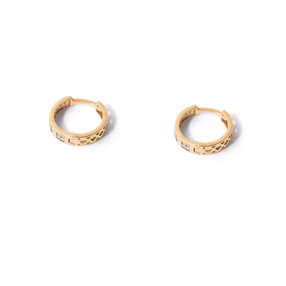 Alka gold hoop earrings g