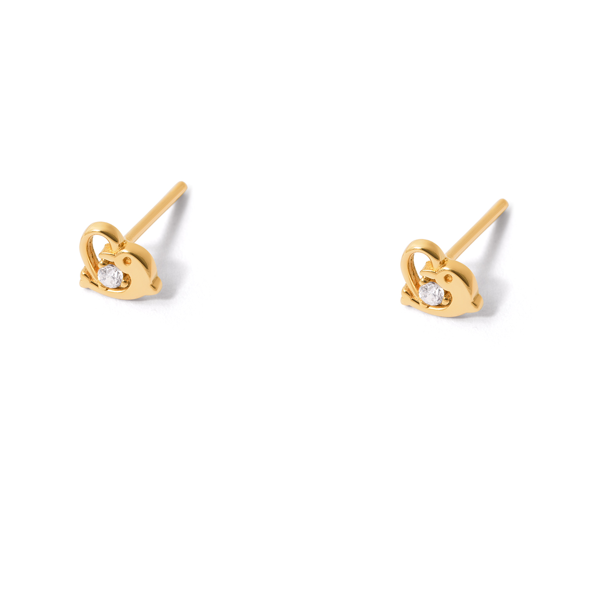Dolphin gold earrings g