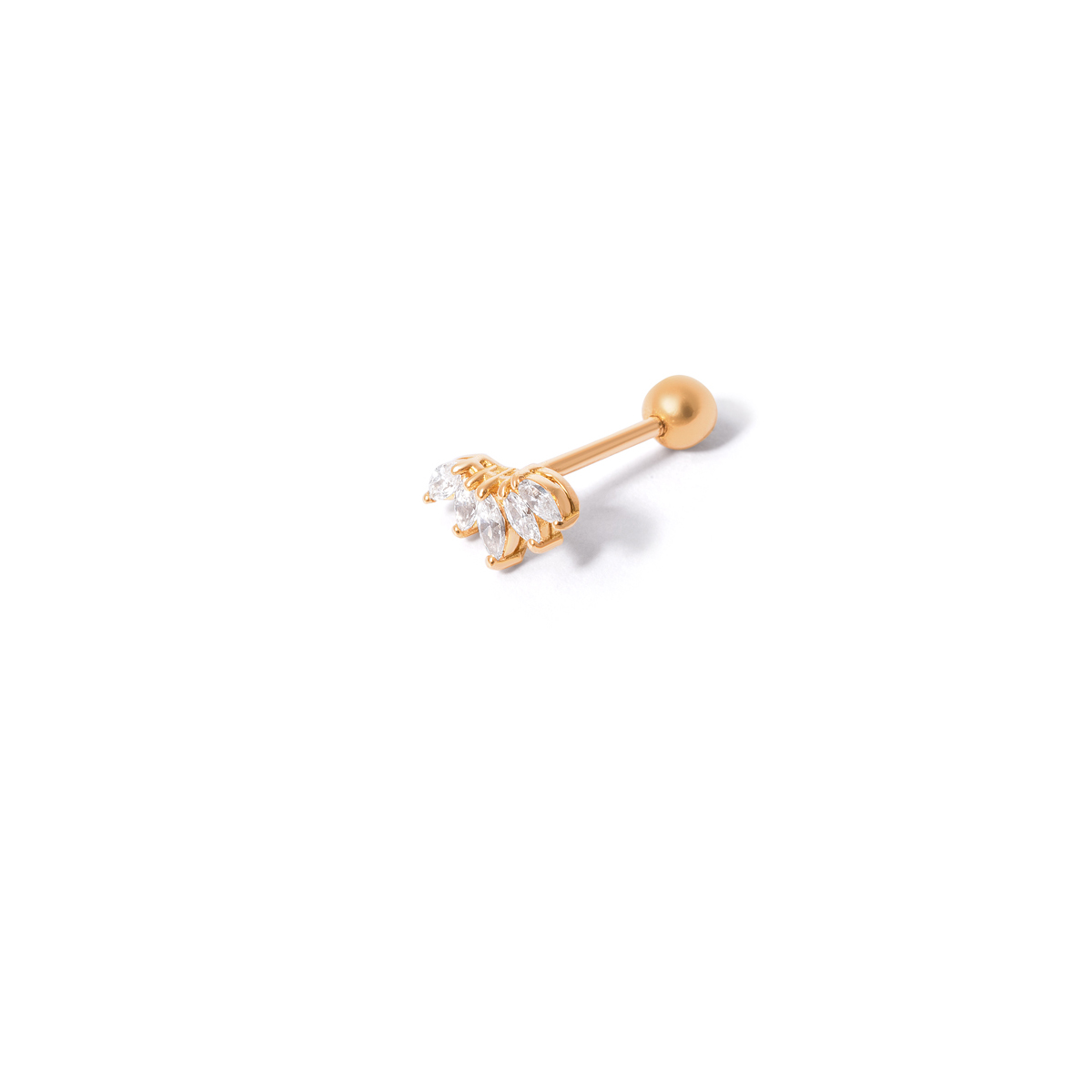 Five marquise gold piercings g