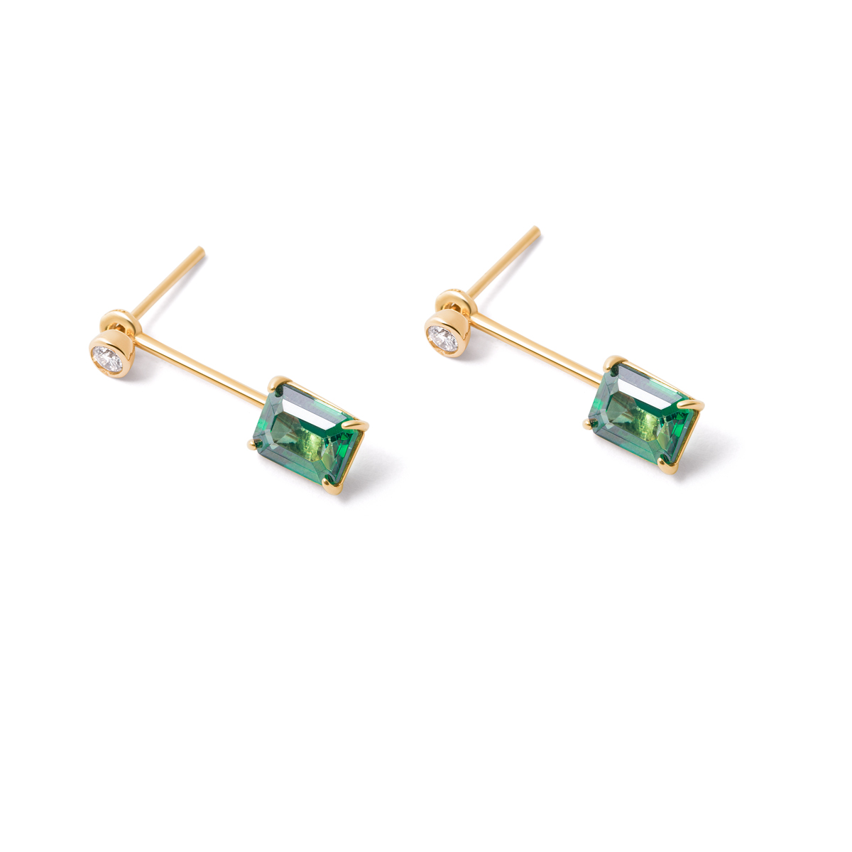Mehrams gold earrings g