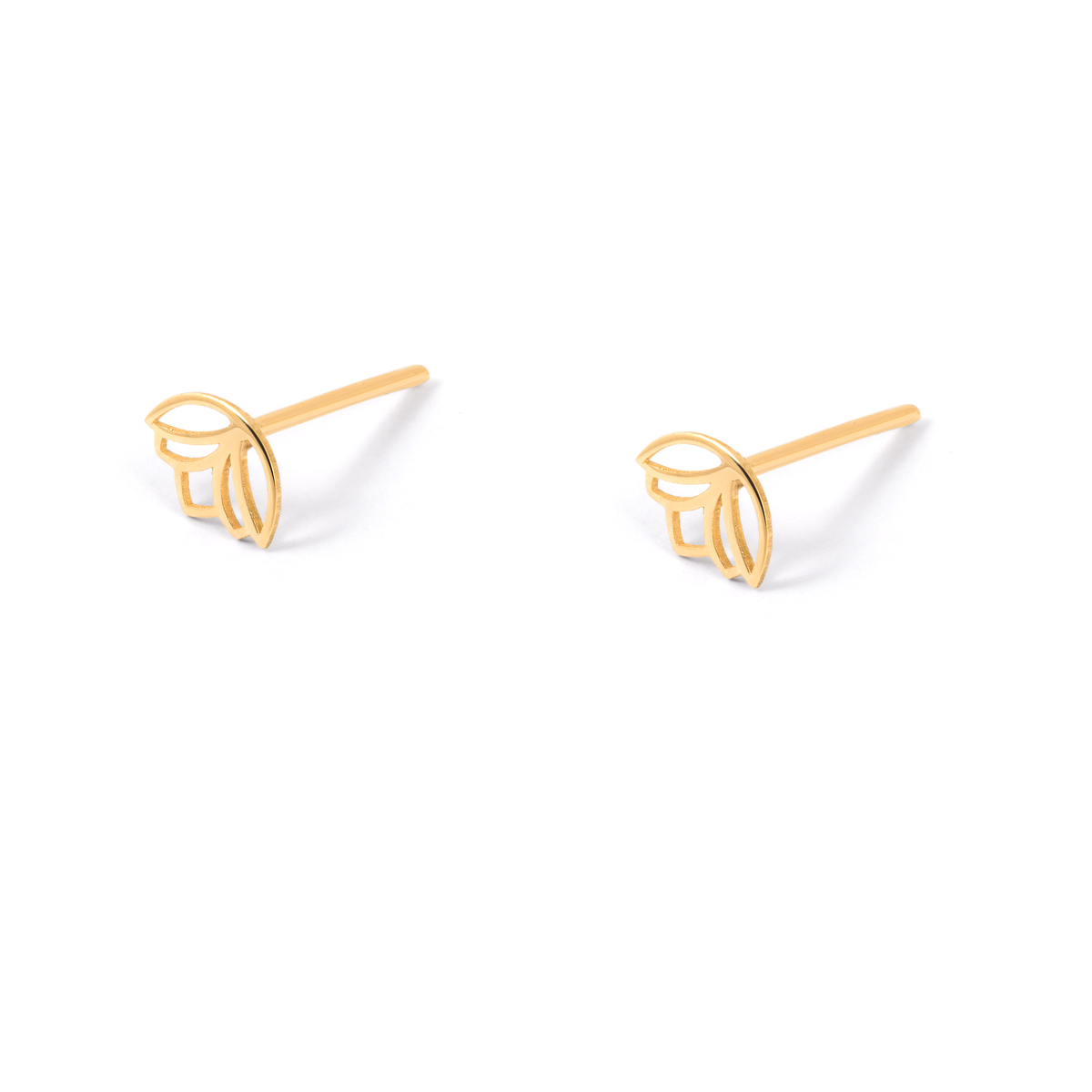 Tulip gold earrings g
