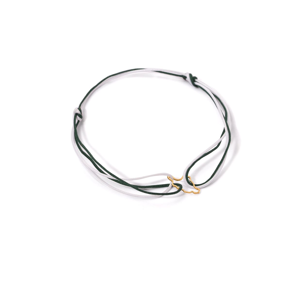 Gold bracelet woven with the map of Iran g