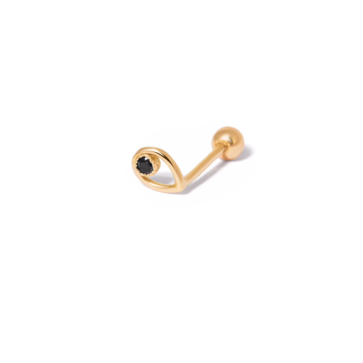 Gold piercing with precious tears g