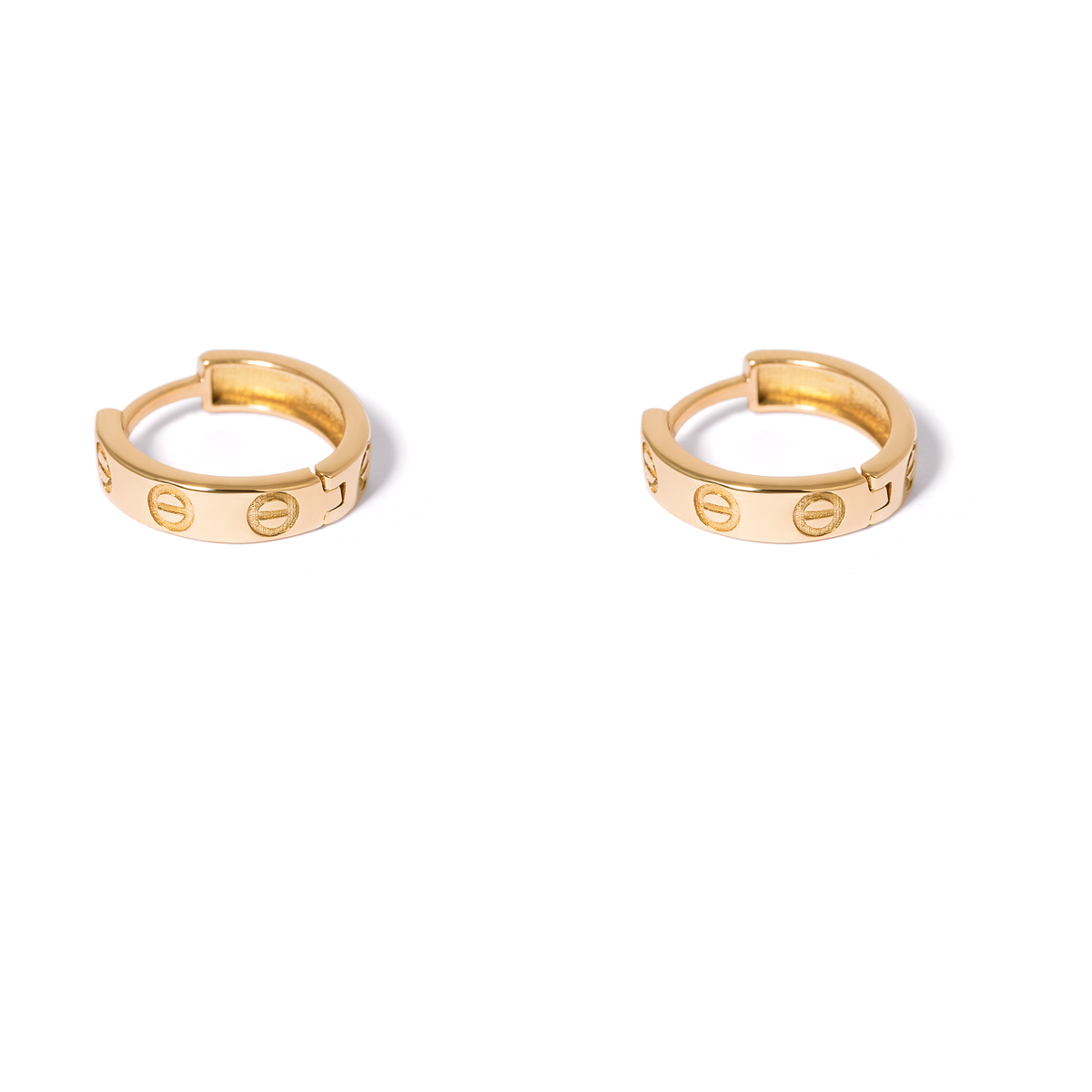 Cartier gold hoop earrings g