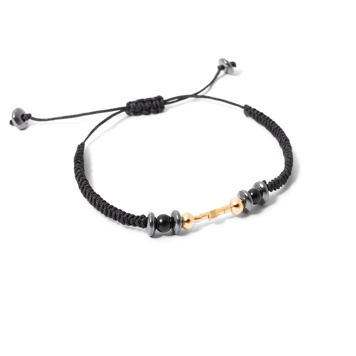 Gold bracelet with spherical and cylindrical texture g