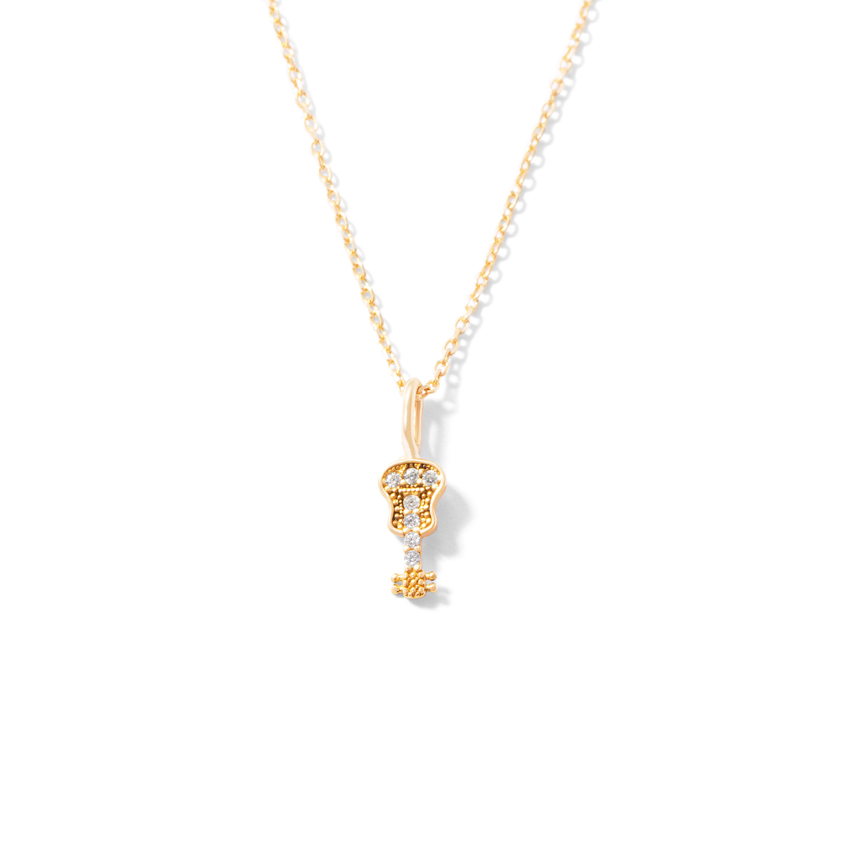 Gold guitar necklace g