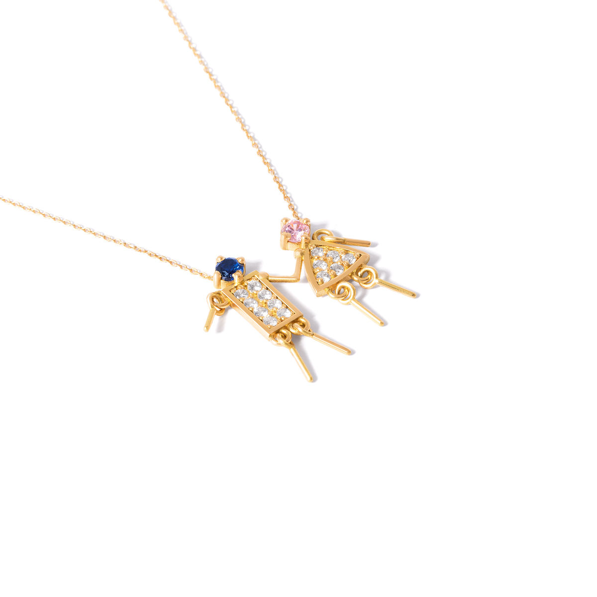 Gold necklace for two s g