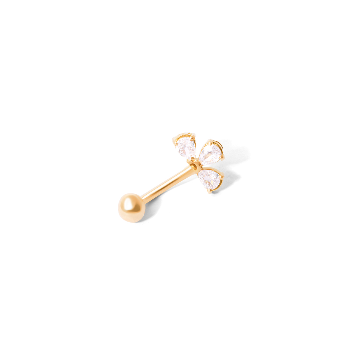 Multi white gold navel piercing g