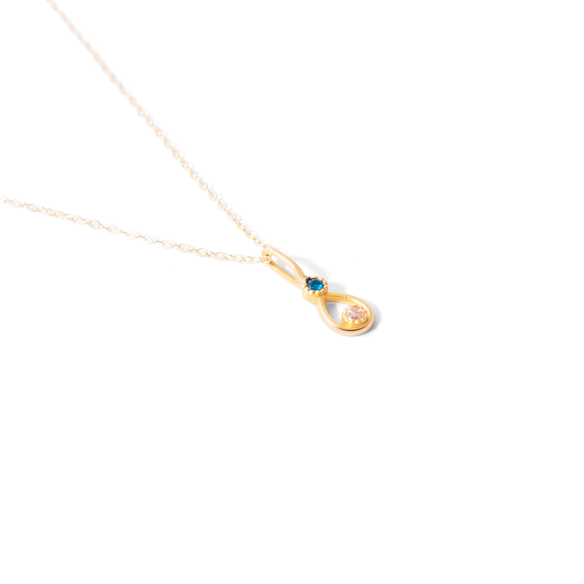 Nujan tears gold necklace g