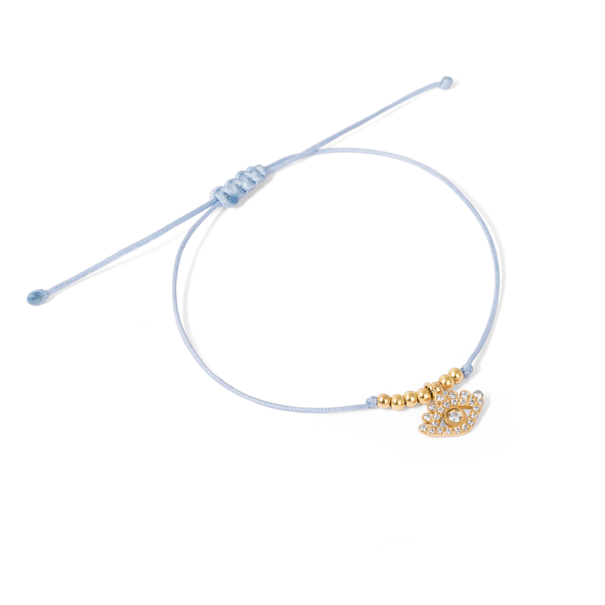 Rumisa eye weave gold bracelet g