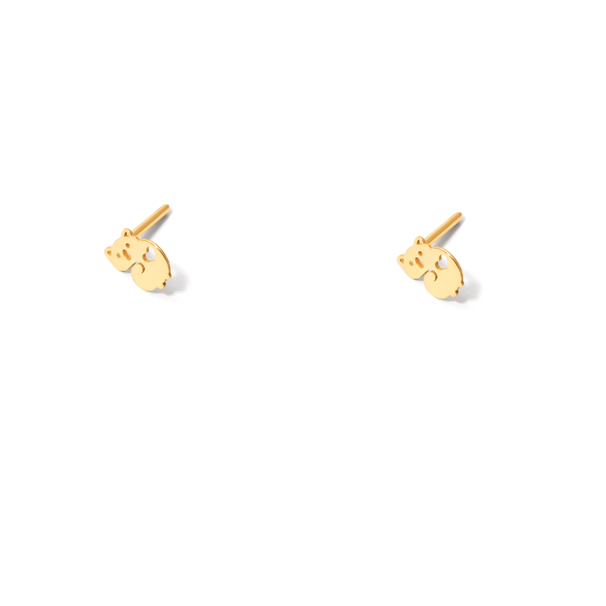 Koala gold earrings g
