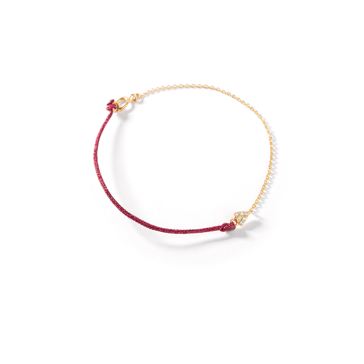 Mahisa Magenta gold chain bracelet g