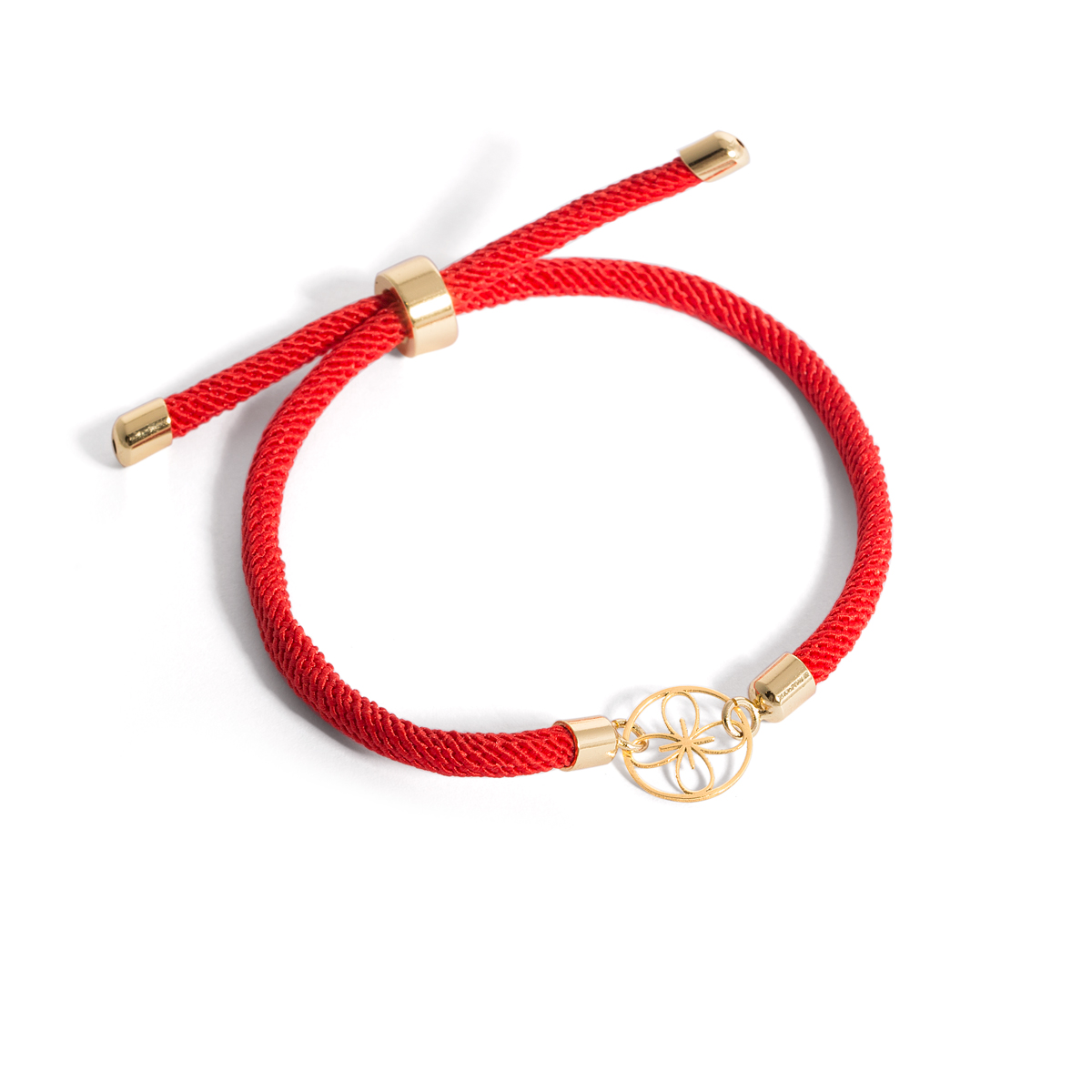 Aphorbia flower woven gold bracelet g
