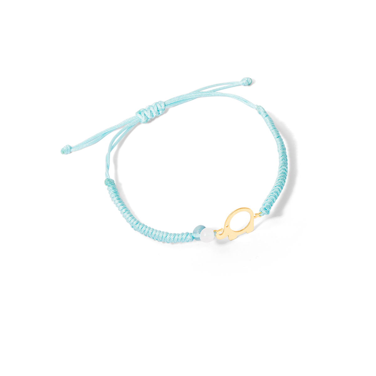 Elephant woven gold bracelet g
