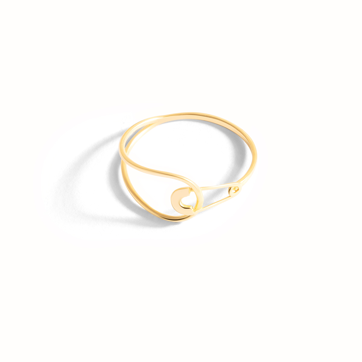 Gold ring lock pin g