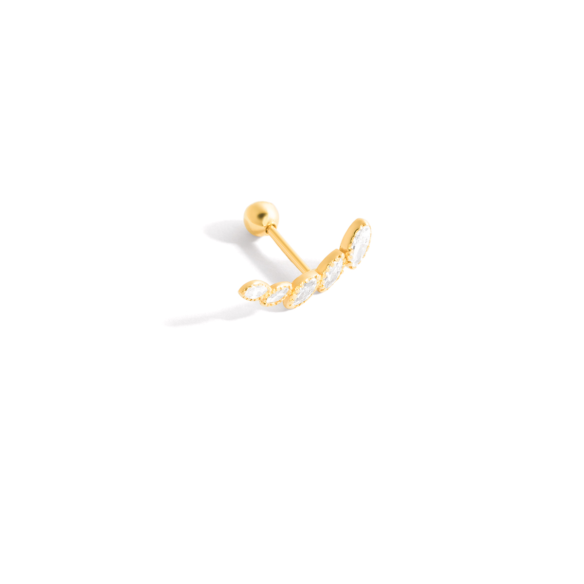 Five marquis gold piercings g