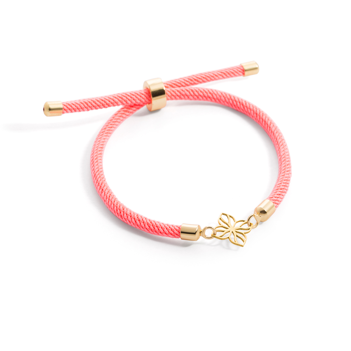 Flower woven gold bracelet g