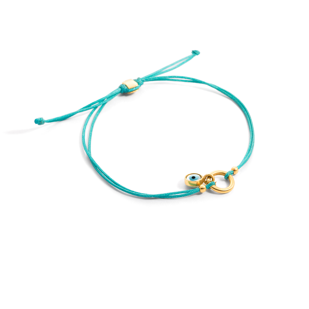 Gold bracelet with eye texture g