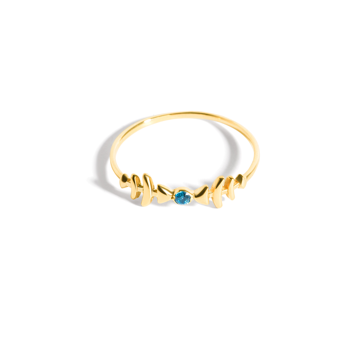 Gold fish blade ring g