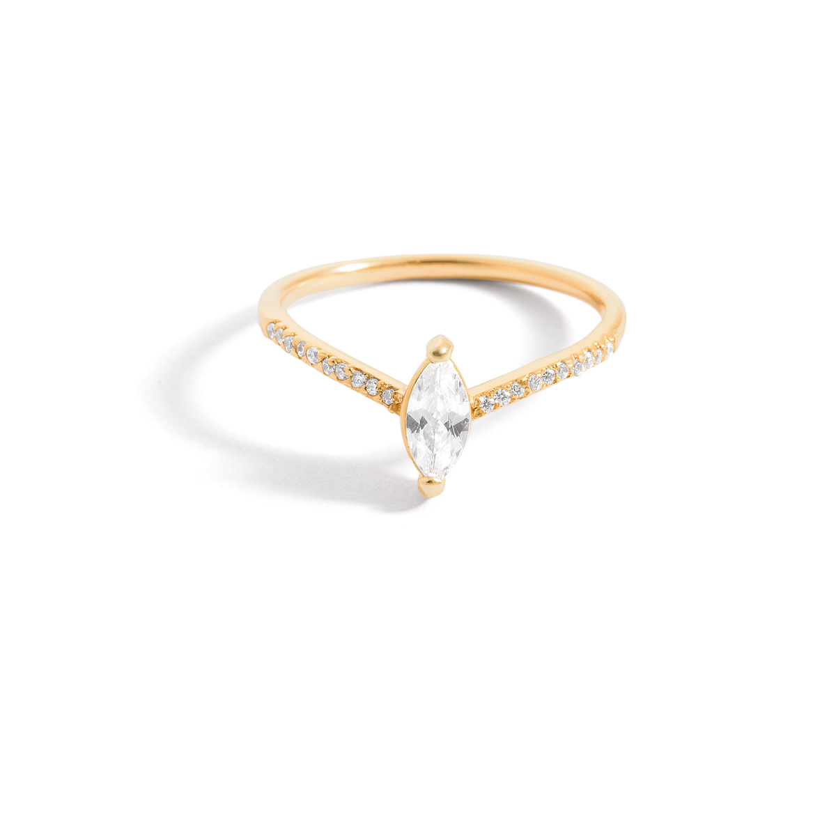 Marquis gold ring g