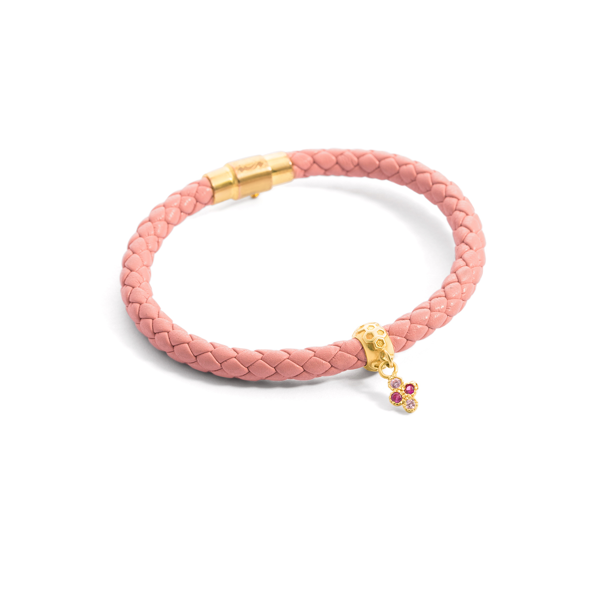 Pandora colorful leather gold bracelet G