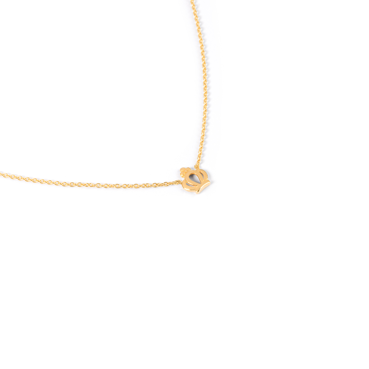 Seville crown gold necklaceG